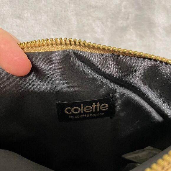 Colette Hayman Wallet Light Blue/Tan Snap-On‎ Pouch Leather Set Clutch - Picture 4 of 4